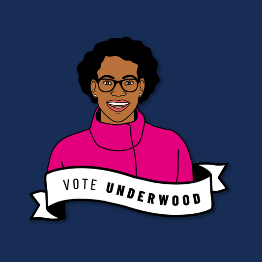 Vote Underwood Enamel Pin